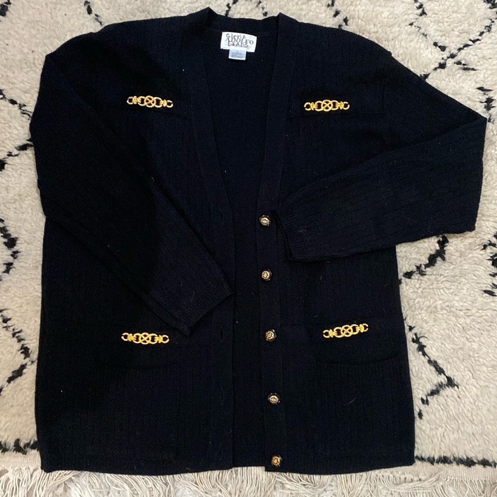 Adolfo by Saks 5th Avenue Lambs Wool Cardigan